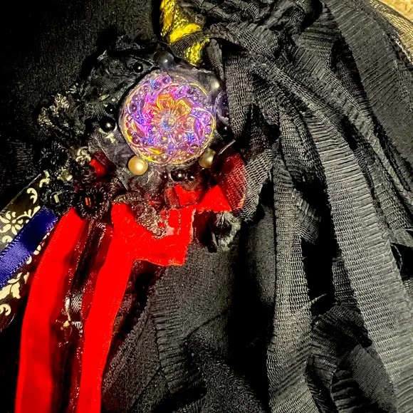 One of a kind Artist handmade Medals Embellished Military Jacket Coat.Rock Star!